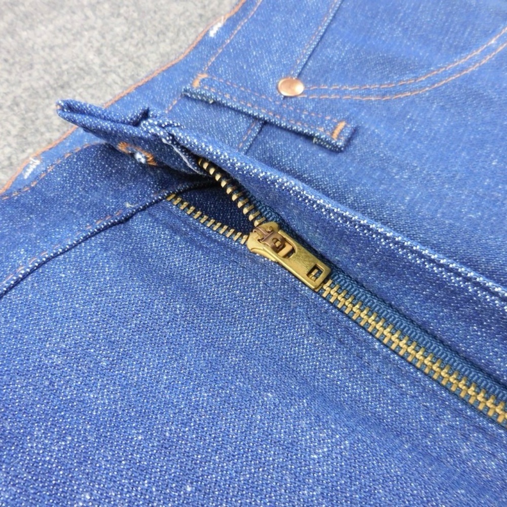 NOS 90's Wrangler 936DEN Slim Fit 32x30 Cowboy Cut Jeans USA Blue 100% Cotton - Picture 8 of 9